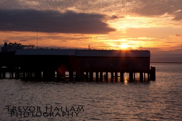 Sunset at Port Angeles Pier
